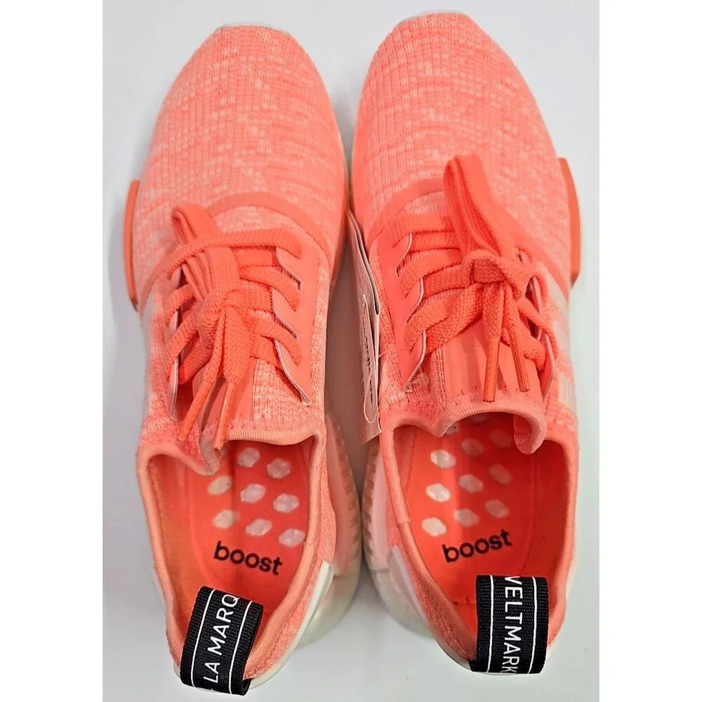 BRAND NEW ADIDAS NMD R1 WOMENS SUN GLOW CORAL ORANGE SIZE 10.5 PINK BY3034 - Picture 9 of 11